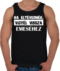 printfashion Eltévedt pároknak - Ha eltévednék (fehér) - Férfi atléta - Fekete (6995325)