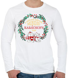 printfashion Mindig karácsony van - Férfi hosszú ujjú póló - Fehér (10207045)