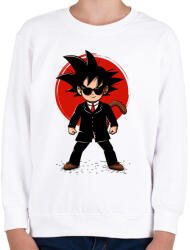 printfashion Goku - Ügynök - Gyerek pulóver - Fehér (976289)