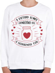 printfashion Kicsiny elmék formálása - Gyerek pulóver - Fehér (7304697)