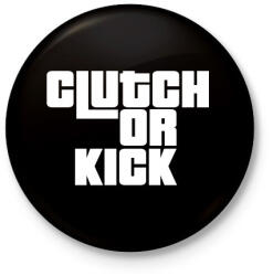 printfashion Clutch or Kick - Kitűző, hűtőmágnes - Fekete (3098275)