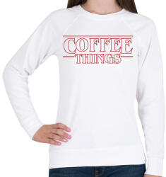 printfashion Coffee Things - Női pulóver - Fehér (2361849)