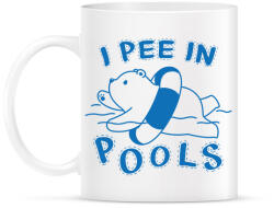 printfashion I pee in pools - Bögre - Fehér (13557024)