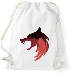 printfashion Witcher Red Wolf - Sportzsák, Tornazsák - Fehér (2232430)