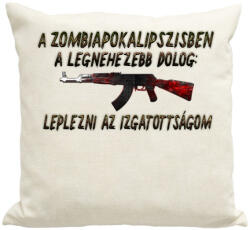 printfashion Zombiapokalipszis - Párnahuzat, Díszpárnahuzat - Lenvászon (536610)