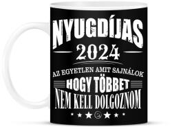 printfashion Nyugdijas lettem - Bögre - Fekete (16421872)