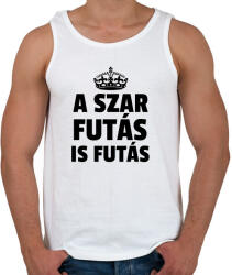 printfashion A szar futás is futás - Férfi atléta - Fehér (9946392)