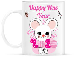 printfashion happy new year - Bögre - Fehér (2090840)