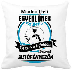 printfashion Autófényező születésnap - Párnahuzat, Díszpárnahuzat - Fehér (994691)