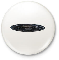printfashion Ufo - Kitűző, hűtőmágnes - Fehér (5207700)