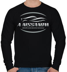 printfashion A nissanom nélkül - Férfi pulóver - Fekete (6615702)