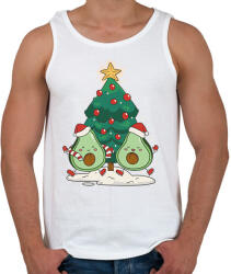 printfashion Avokádó karácsony - Férfi atléta - Fehér (7647008)
