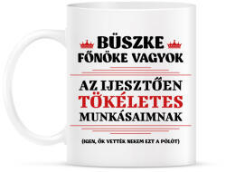 printfashion Büszke főnök - Bögre - Fehér (8691996)