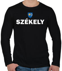 printfashion Székely - Férfi hosszú ujjú póló - Fekete (14117336)