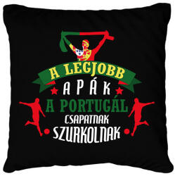 printfashion Portugál csapat - Párnahuzat, Díszpárnahuzat - Fekete (10859097)
