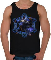 printfashion Démon Farkas - Férfi atléta - Fekete (600830)