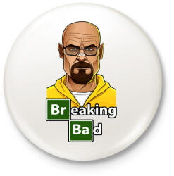 printfashion Breaking Bad - Kitűző, hűtőmágnes - Fehér (5090051)