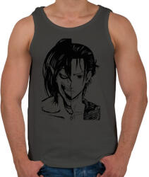 printfashion Attack on Titan Eren - Férfi atléta - Sötétszürke (6106040)