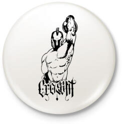 printfashion Crossfit harcos - Kitűző, hűtőmágnes - Fehér (16177539)