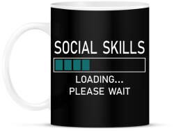 printfashion Social skills (white) - Bögre - Fekete (7032207)