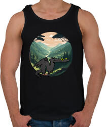 printfashion tiktok sárkány meme - Férfi atléta - Fekete (15626582)