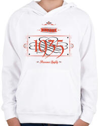 printfashion since-1935-red-black - Gyerek kapucnis pulóver - Fehér (523899)