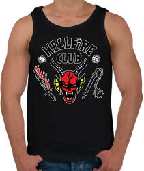 printfashion Hellfire Club 2 - Férfi atléta - Fekete (7238385)