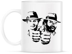 printfashion Bud Spencer and Terence Hill - Black - Bögre - Fehér (2254451)