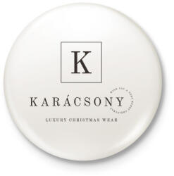 printfashion LUXURY CHRISTMAS WEAR - Kitűző, hűtőmágnes - Fehér (10822677)