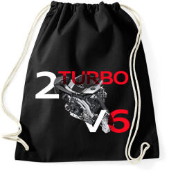 printfashion Audi BiTurbo - Sportzsák, Tornazsák - Fekete (2114386)
