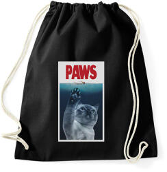 printfashion PAWS cápa macska - Sportzsák, Tornazsák - Fekete (16310985)