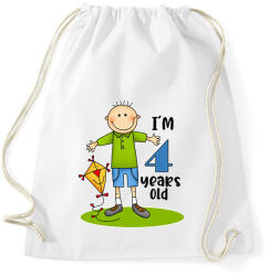 printfashion 4 years old" for boy - Sportzsák, Tornazsák - Fehér (13457916)