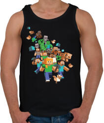 printfashion Minecraft #2 - Férfi atléta - Fekete (1123147)