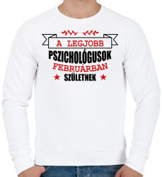 printfashion Legjobb pszichológus - hónappal - Férfi pulóver - Fehér (11635385)