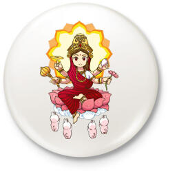 printfashion lakshmi03 - Kitűző, hűtőmágnes - Fehér (15903581)