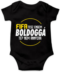 printfashion Fifa Tesz Boldogga - Baba Body - Fekete (1666857)