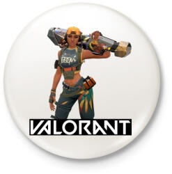 printfashion Valorant Raze - Kitűző, hűtőmágnes - Fehér (3088553)