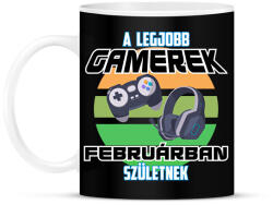 printfashion A legjobb Gamerek - Bögre - Fekete (11896546)