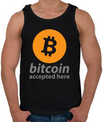 printfashion Bitcoin elfogadó - Férfi atléta - Fekete (742225)