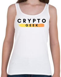 printfashion crypto geek - Női atléta - Fehér (2561007)