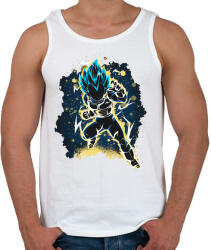 printfashion The Prince Saiyan - Férfi atléta - Fehér (957588)