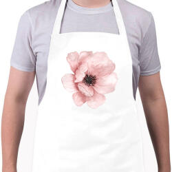 printfashion Watercolor Flower - Kötény - Fehér (4907176)