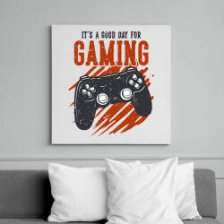 printfashion gamer - Vászonkép - Fehér (13717185)