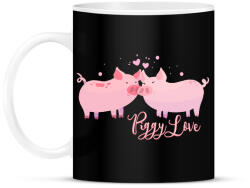 printfashion piggy_love - Bögre - Fekete (14522181)