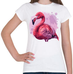 printfashion flamingo - Női póló - Fehér (16158396)