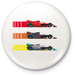 printfashion Forma 1 - Kitűző, hűtőmágnes - Fehér (13969097)