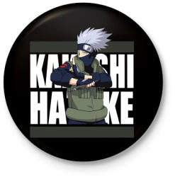 printfashion Hatake Kakashi - Kitűző, hűtőmágnes - Fekete (3099609)