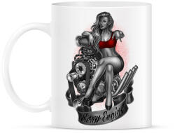 printfashion Szexi autómotor - Bögre - Fehér (789594)