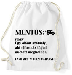 printfashion Mentős jelentése - Sportzsák, Tornazsák - Fehér (9123312)
