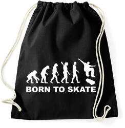 printfashion Deszkázni születtem - Sportzsák, Tornazsák - Fekete (2566047)